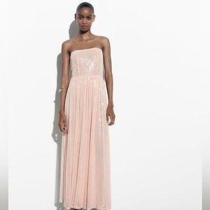 NWT Zara Long Sequin Knit Dress - 2142/071